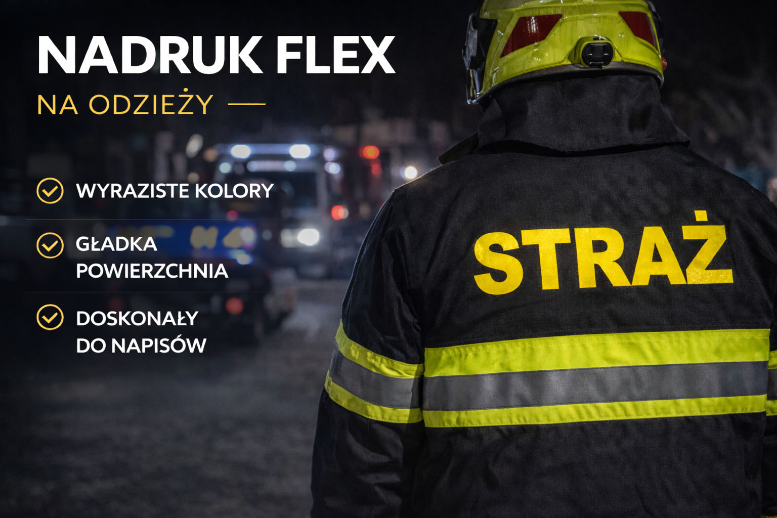 Nadruk flex na odzieży